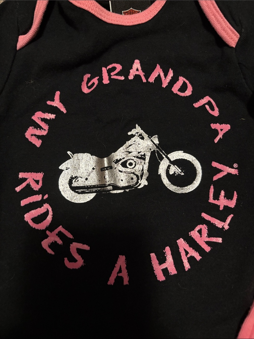 Harley Davidson girls onesies (2) - Picture 3 of 5